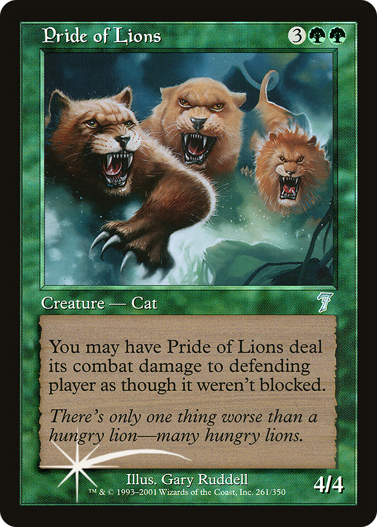 Pride of Lions (7ED-261★) - 7th Edition