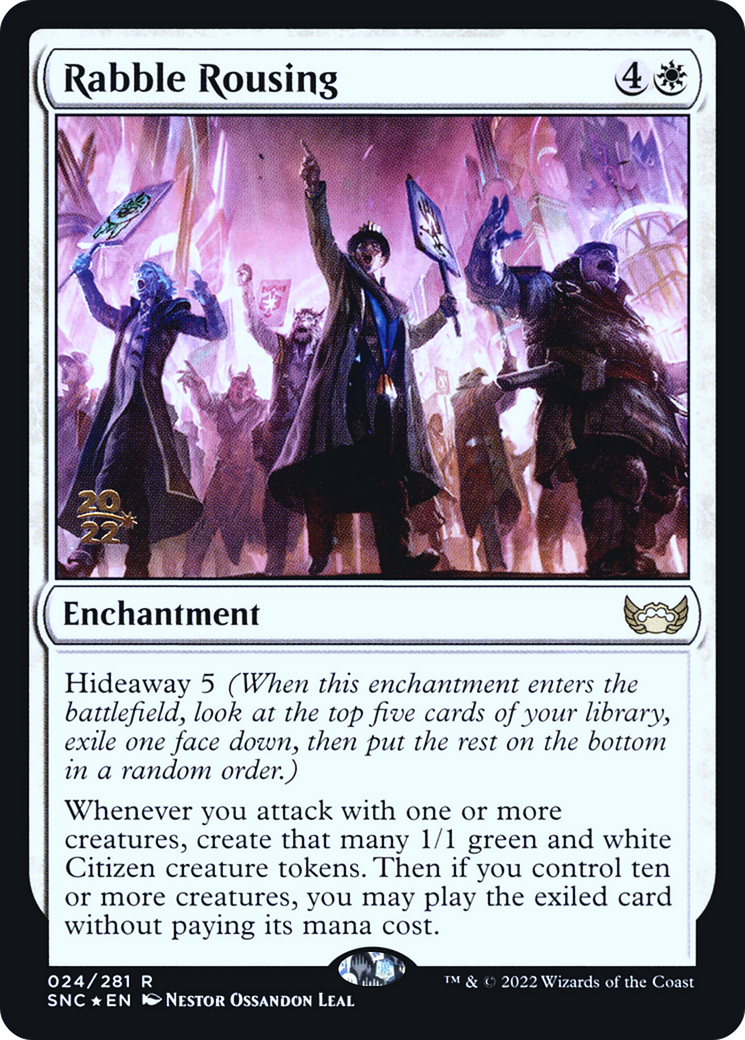 Rabble Rousing (PRE-024) - Streets of New Capenna Promos Foil