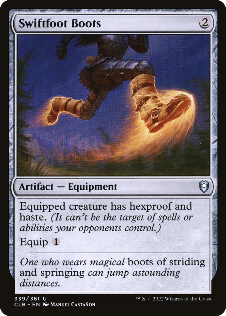 Swiftfoot Boots (CLB-339) - Commander Legends: Battle for Baldur's Gate Foil