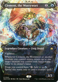 Clement, the Worrywort (Borderless) (Raised Foil) (BLB-347) - Bloomburrow: (Showcase) Foil