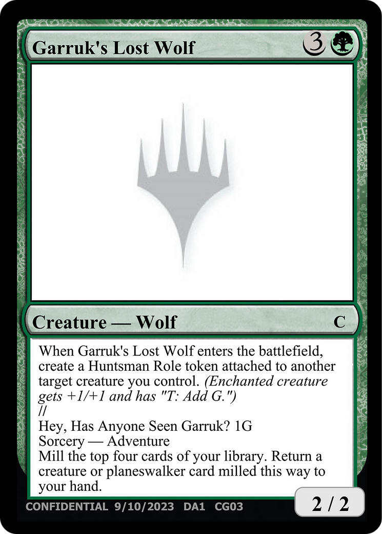 Garruk's Lost Wolf (UNK-) - Unknown Event