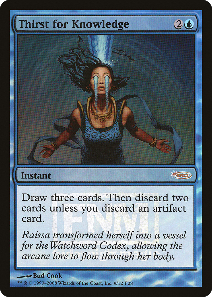 Thirst for Knowledge (FNM-) - Friday Night Magic 2008 Foil