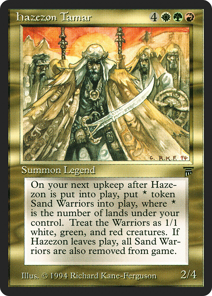 Hazezon Tamar (LEG-) - Legends