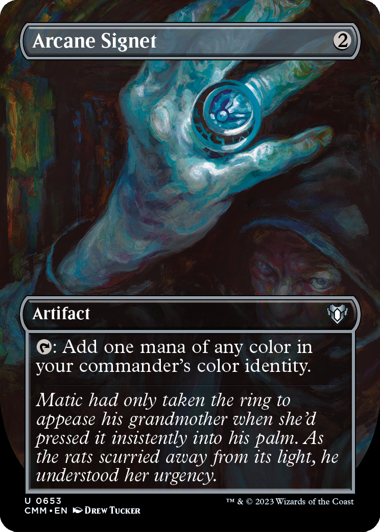 Arcane Signet (Borderless) (CMM-653) - Commander Masters Foil
