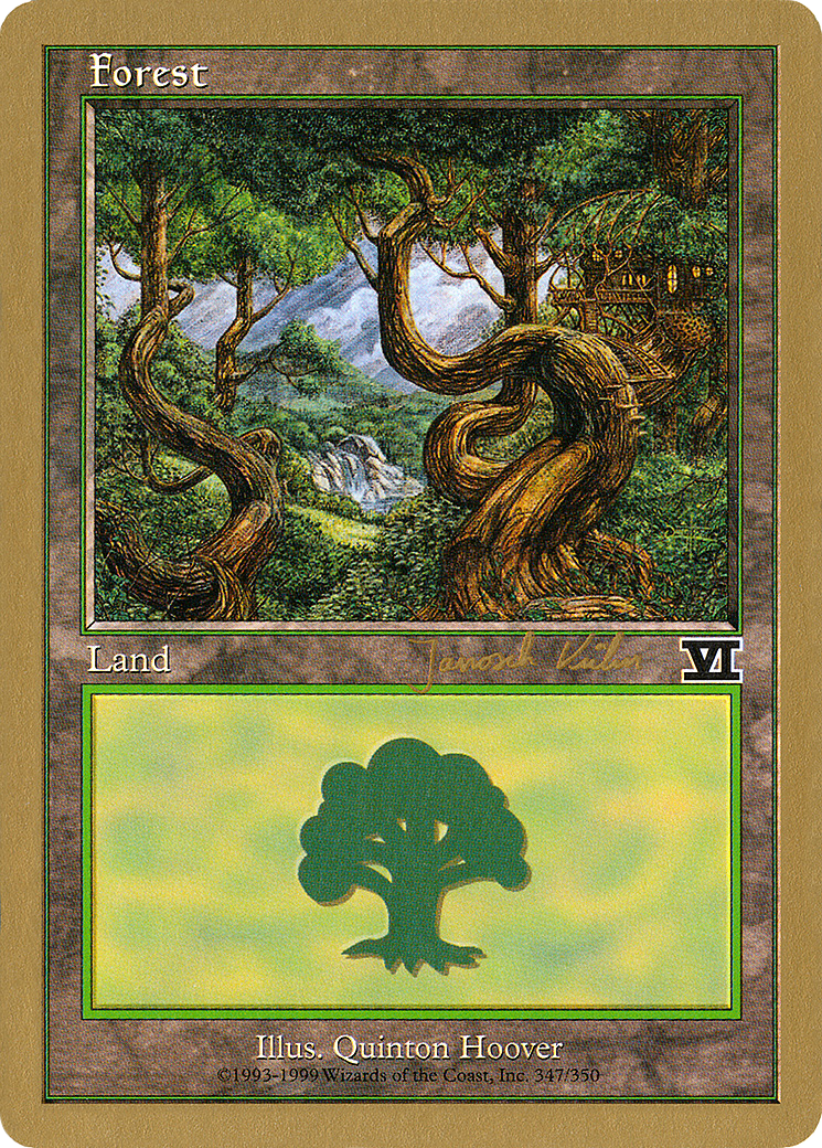 Forest (347) - 2000 Janosch Kuhn (6ED) (WCD-) - World Championship Decks 2000