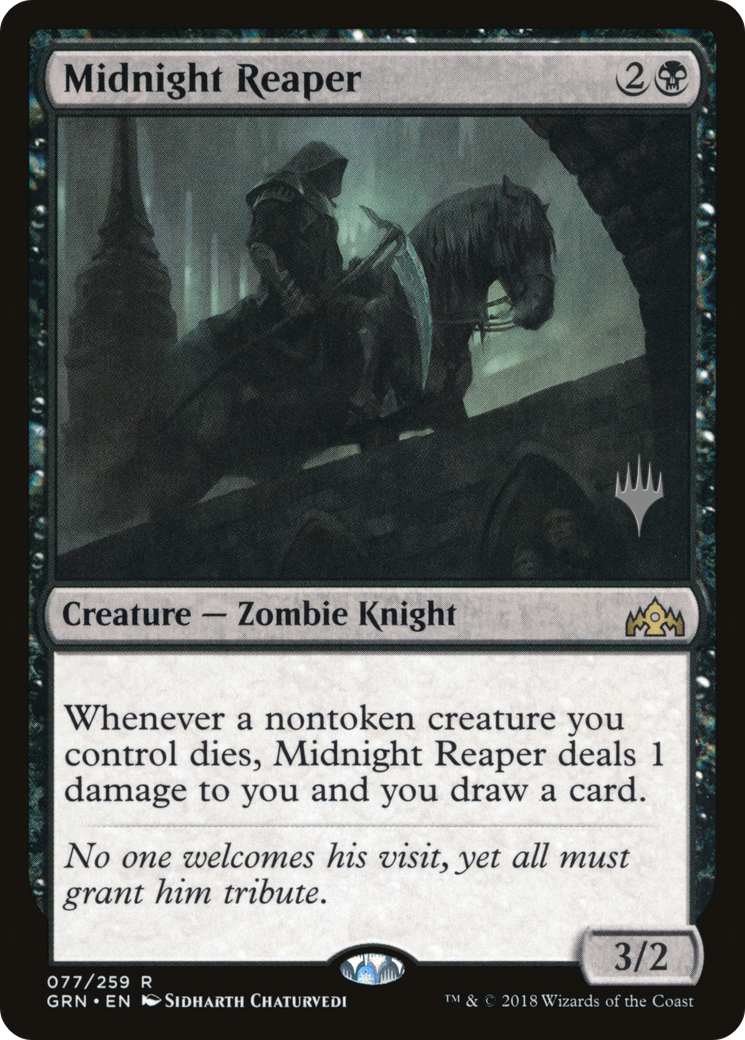 Midnight Reaper (PPELD-077) - Guilds of Ravnica Promos Foil
