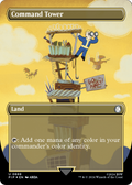 Command Tower (Borderless) (Surge Foil) (PIP-888) - Fallout Foil