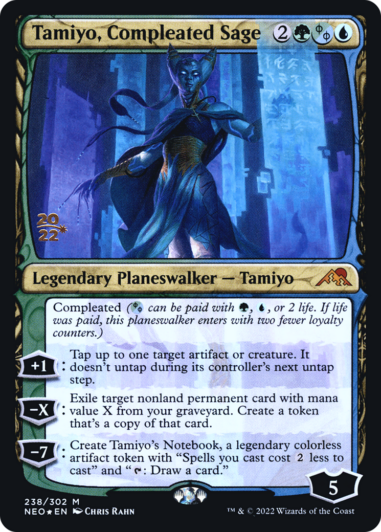 Tamiyo, Compleated Sage (PRE-238) - Kamigawa: Neon Dynasty Promos Foil