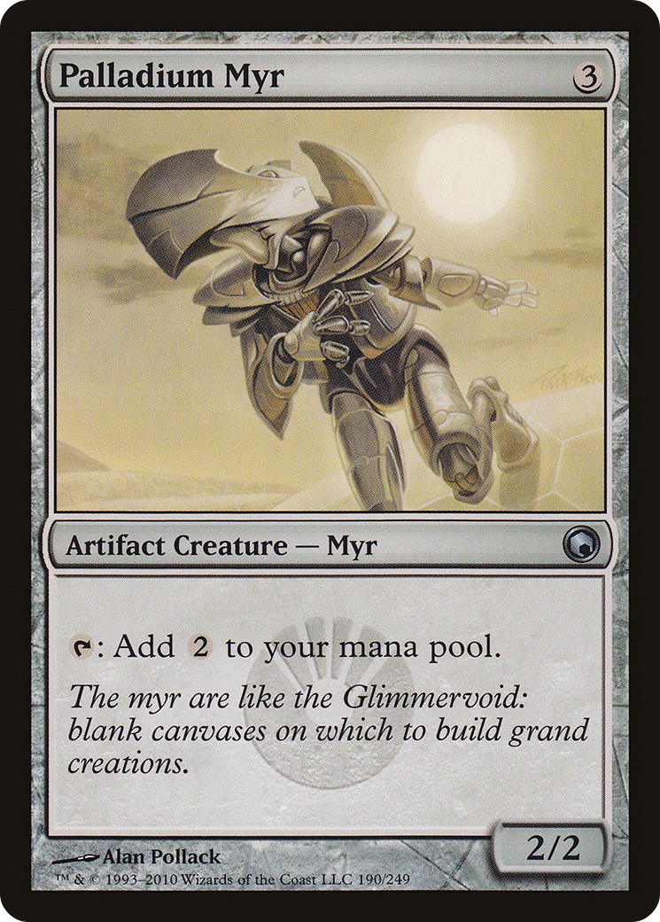 Palladium Myr (SOM-190) - Scars of Mirrodin Foil