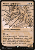 Ancient Gold Dragon (Showcase) (CLB-376) - Commander Legends: Battle for Baldur's Gate: (Showcase)