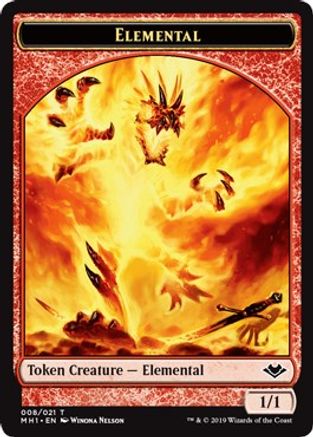 Elemental (008) // Spider Double-Sided Token (MH1-8 // 14) - Modern Horizons