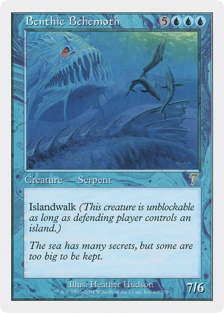 Benthic Behemoth (7ED-063) - 7th Edition Foil