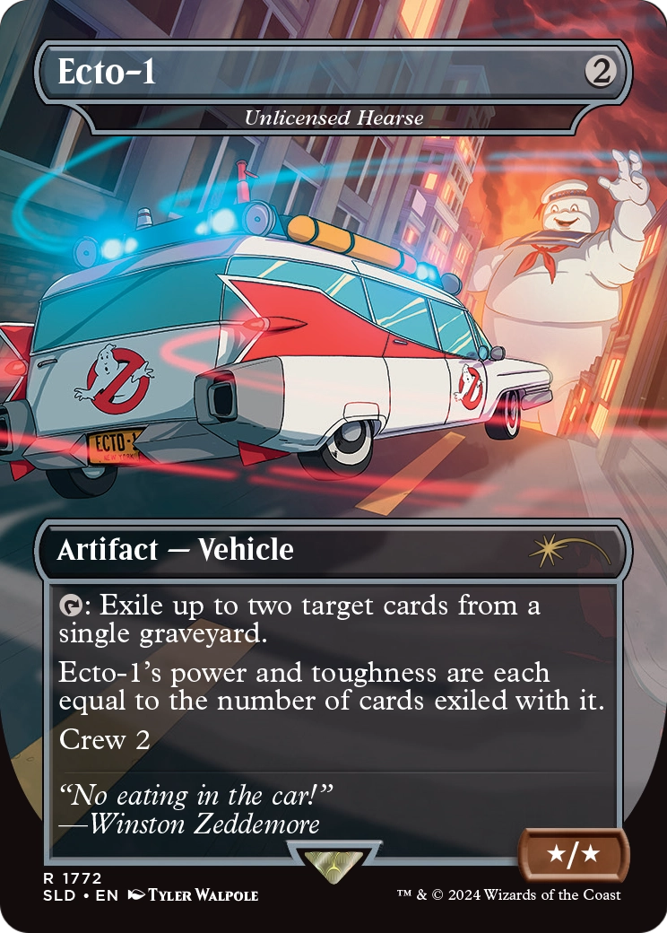 Ecto-1 - Unlicensed Hearse (SLD-1772) - Secret Lair Drop / Ecto-1 (Borderless)