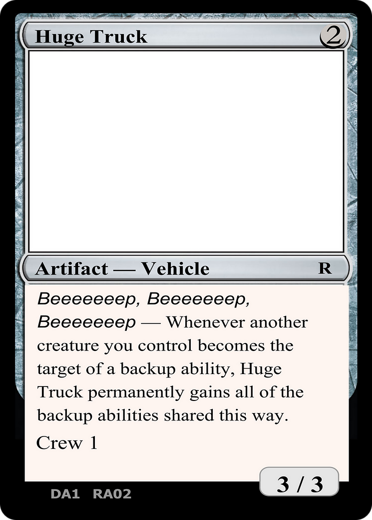 Huge Truck (UNK-) - Unknown Event