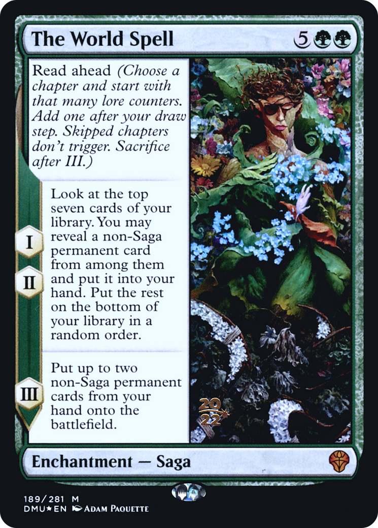 The World Spell (PRE-189) - Dominaria United Promos Foil