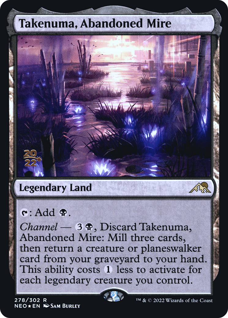 Takenuma, Abandoned Mire (PRE-278) - Kamigawa: Neon Dynasty Promos Foil