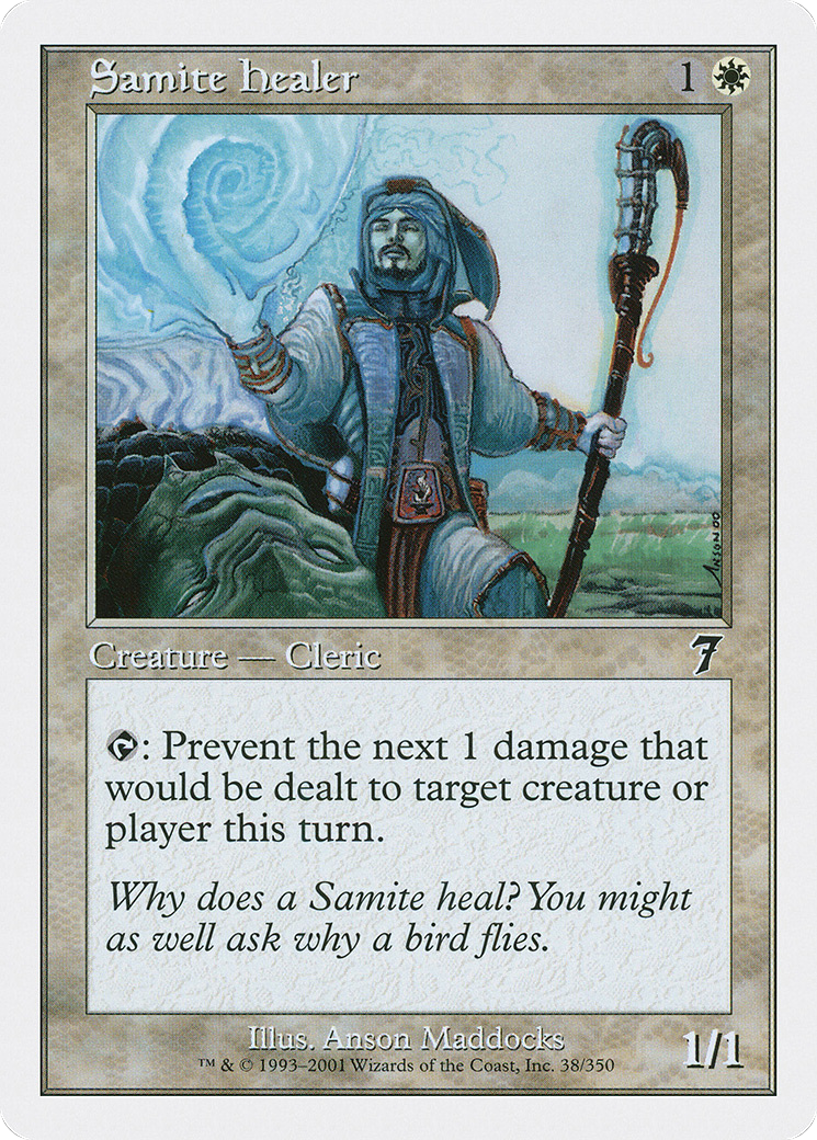 Samite Healer (7ED-038) - 7th Edition