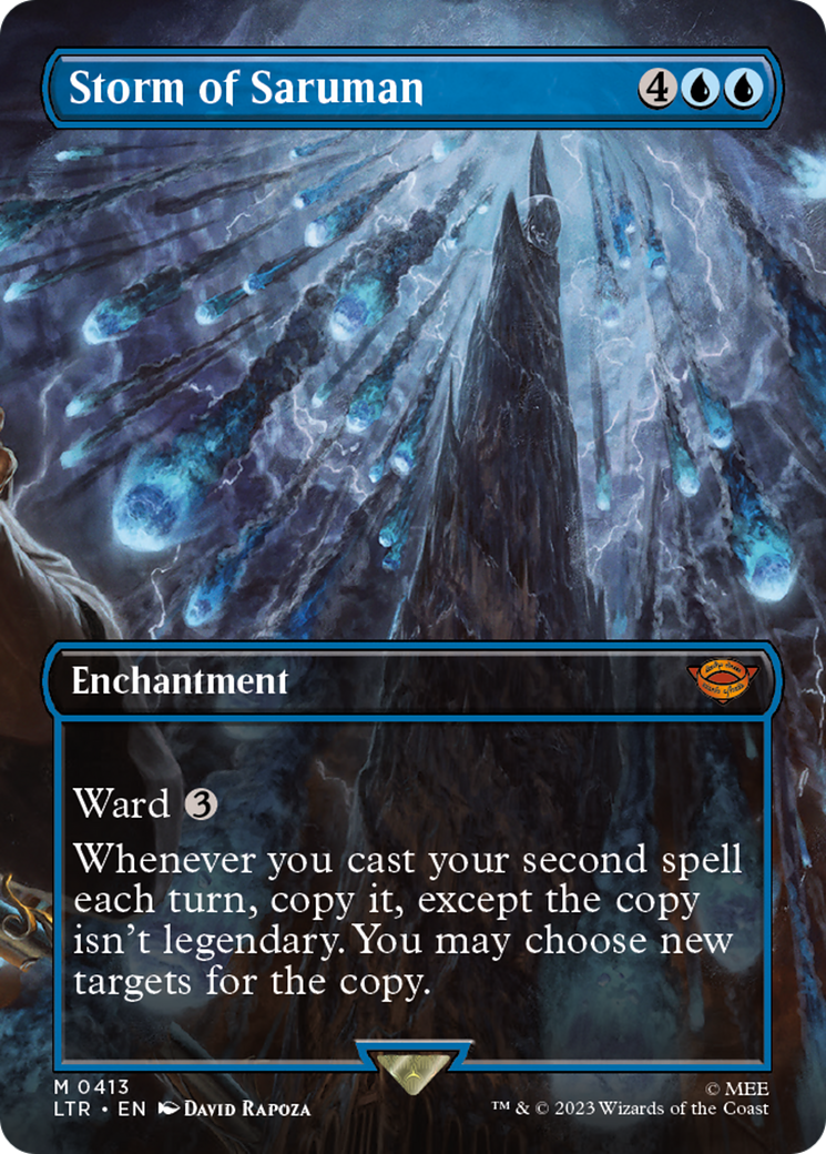 Storm of Saruman (Borderless) (LTR-413) - The Lord of the Rings: Tales of Middle-earth Foil