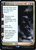Hidetsugu Consumes All (PRE-221) - Kamigawa: Neon Dynasty Promos: (fandfc, enchantment) Foil