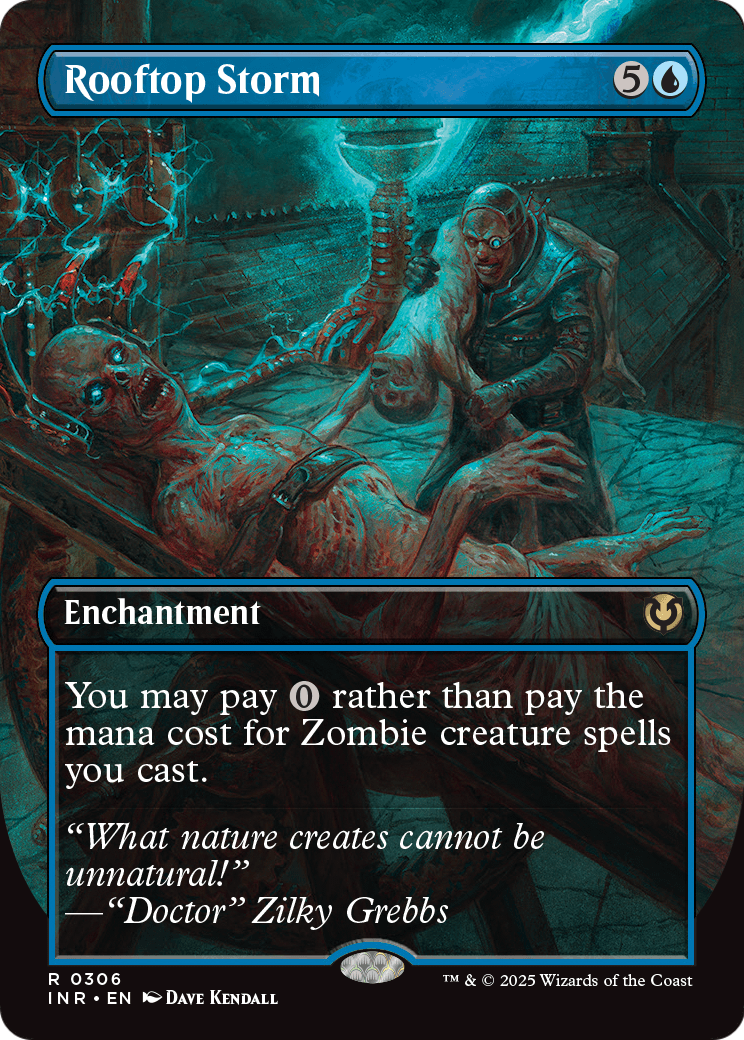 Rooftop Storm (Borderless) (INR-306) - Innistrad Remastered: (enchantment) Foil