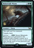Balustrade Wurm (PRE-168) - Duskmourn: House of Horror Promos Foil