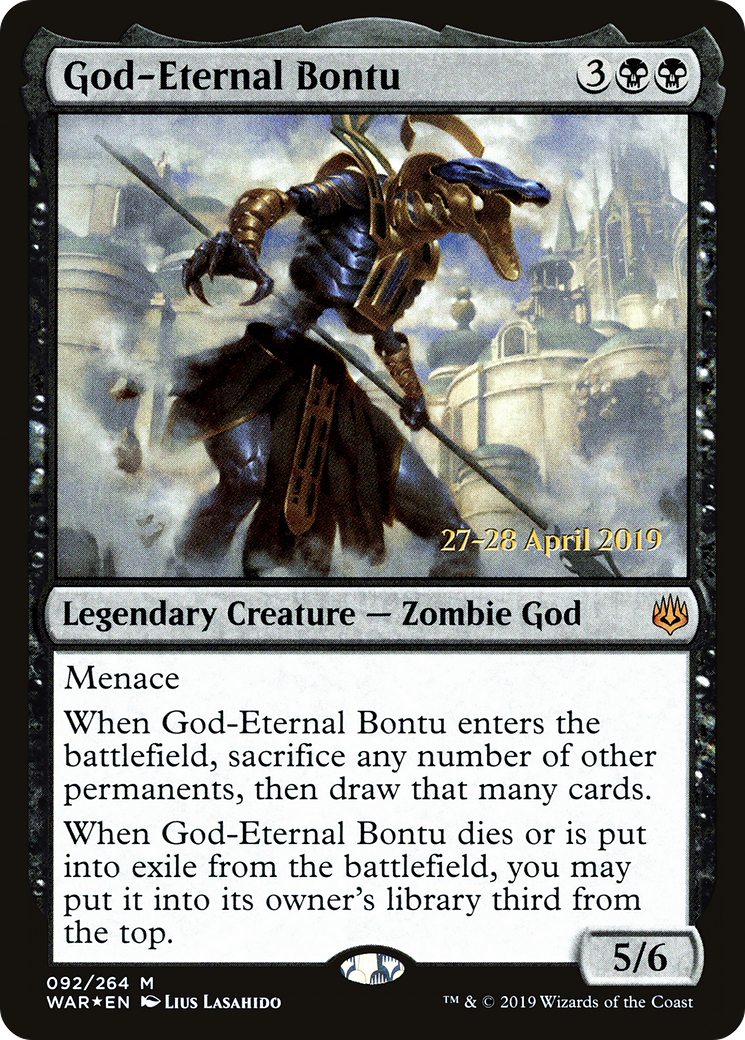 God-Eternal Bontu (PRE-92S) - War of the Spark Promos Foil