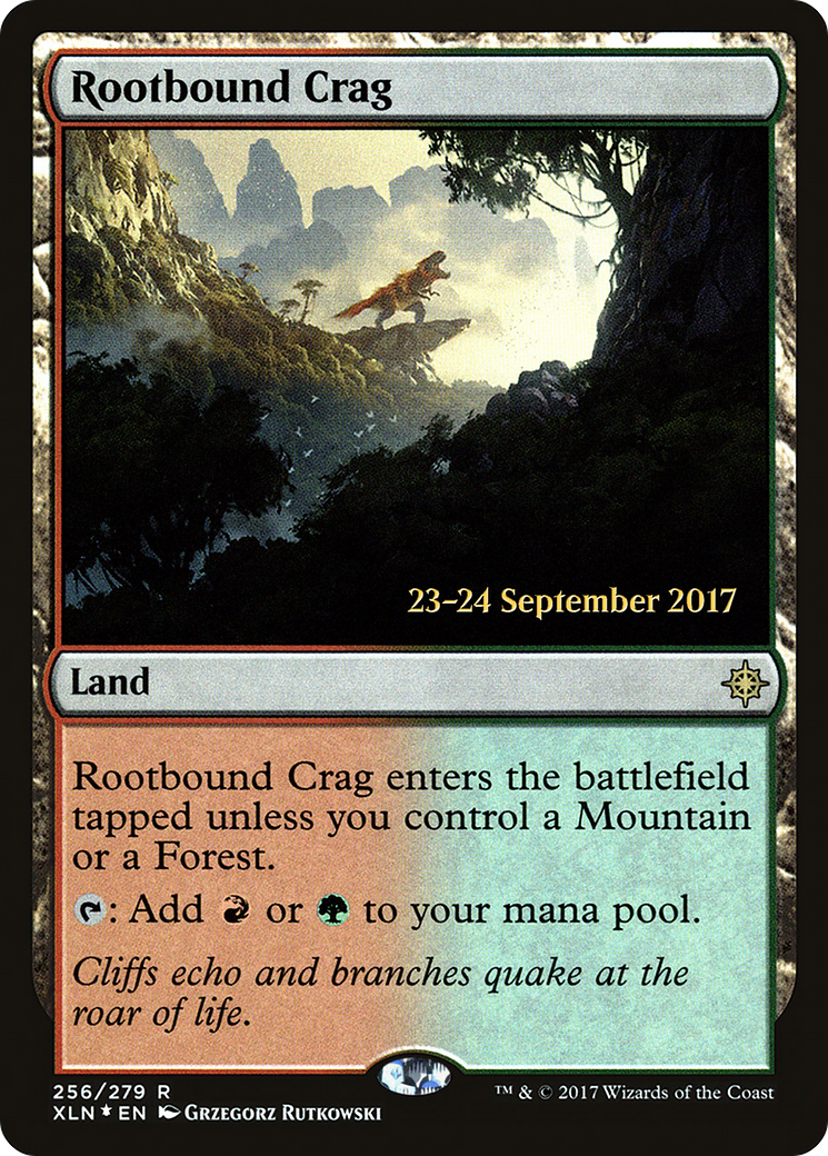 Rootbound Crag (PRE-256S) - Ixalan Promos Foil