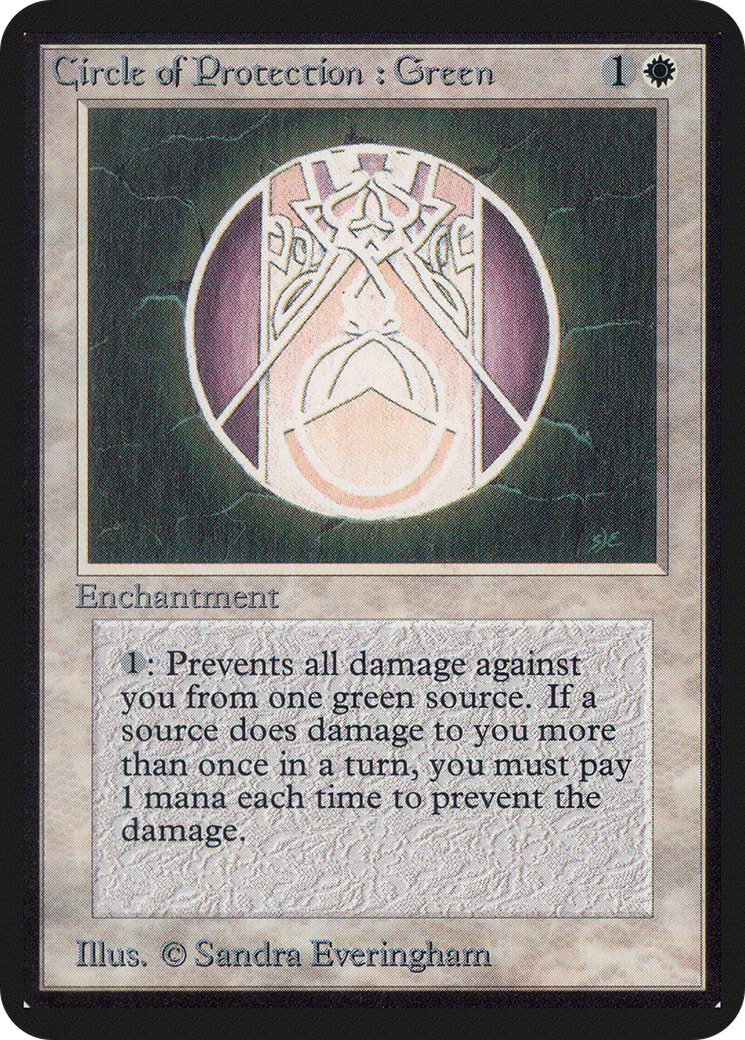 Circle of Protection: Green (LEA-) - Limited Edition Alpha