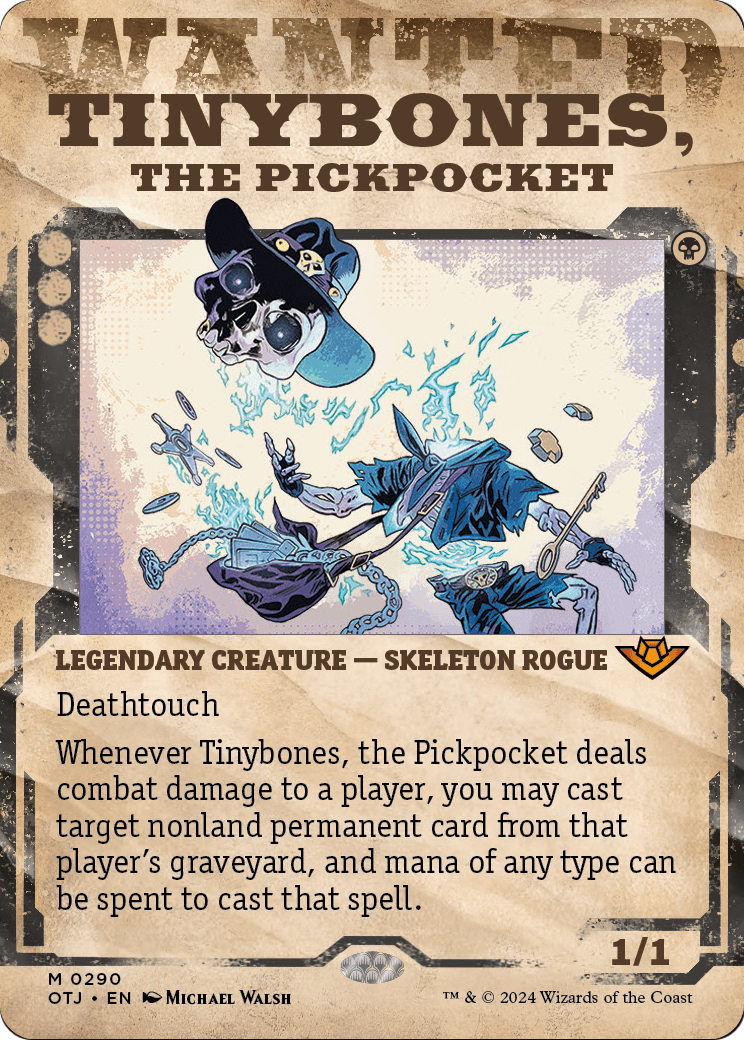 Tinybones, the Pickpocket (Showcase) (OTJ-290) - Outlaws of Thunder Junction: (Showcase) (Borderless) Foil
