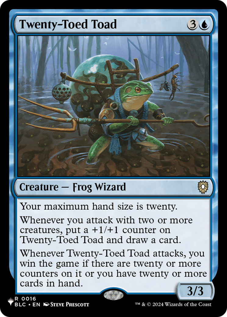 Twenty-Toed Toad (LIST-BLC-16) - The List