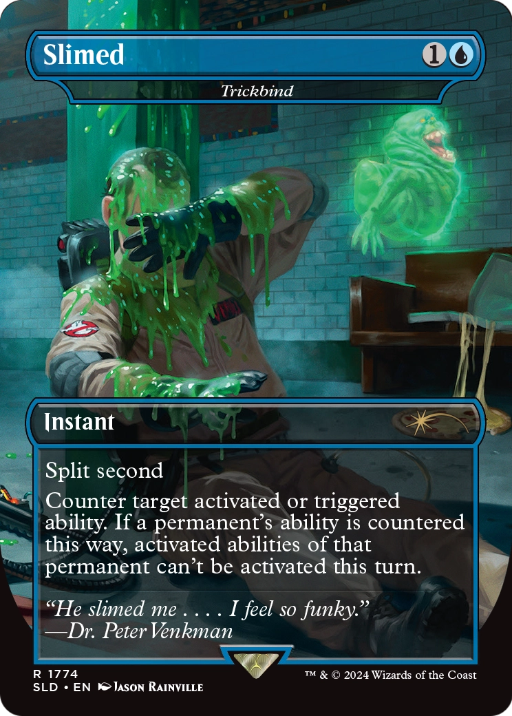 Slimed - Trickbind (SLD-1774) - Secret Lair Drop / Slimed (Borderless)