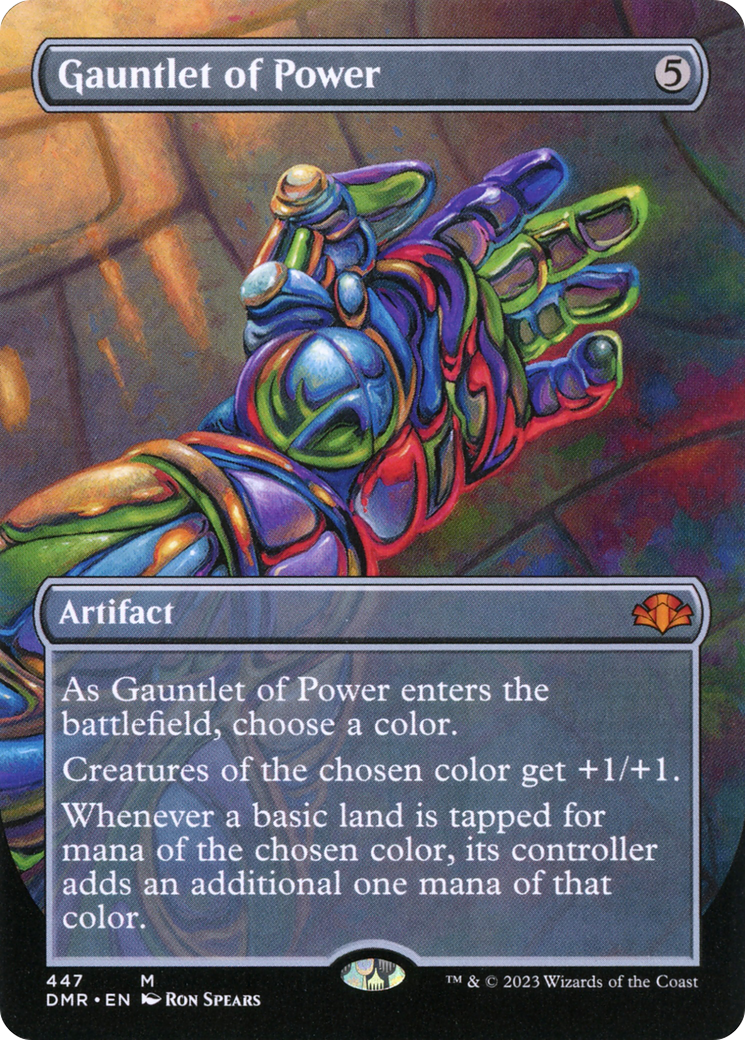 Gauntlet of Power (Borderless) (DMR-447) - Dominaria Remastered Foil