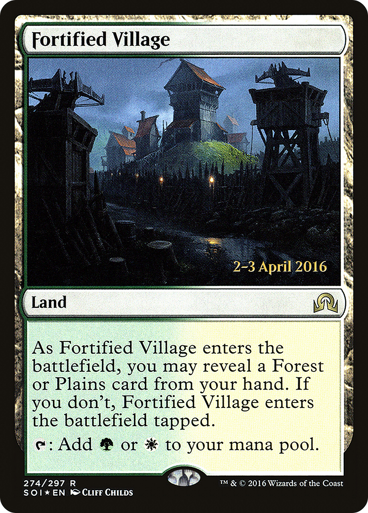 Fortified Village (PRE-274S) - Shadows over Innistrad Promos Foil
