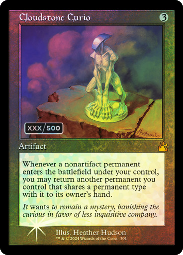 Cloudstone Curio (Retro Frame) (Serial Numbered) (RVR-391) - Ravnica Remastered Foil