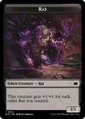 Rat Token (BLB-013) - Bloomburrow Tokens