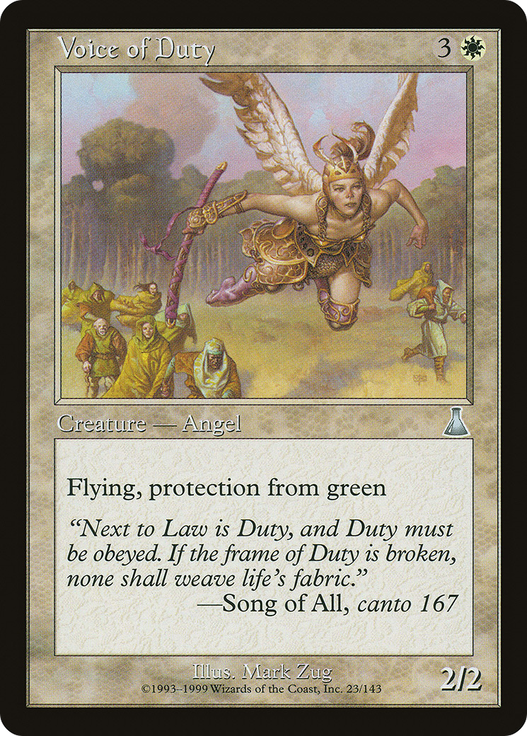 Voice of Duty (UDS-023) - Urza's Destiny