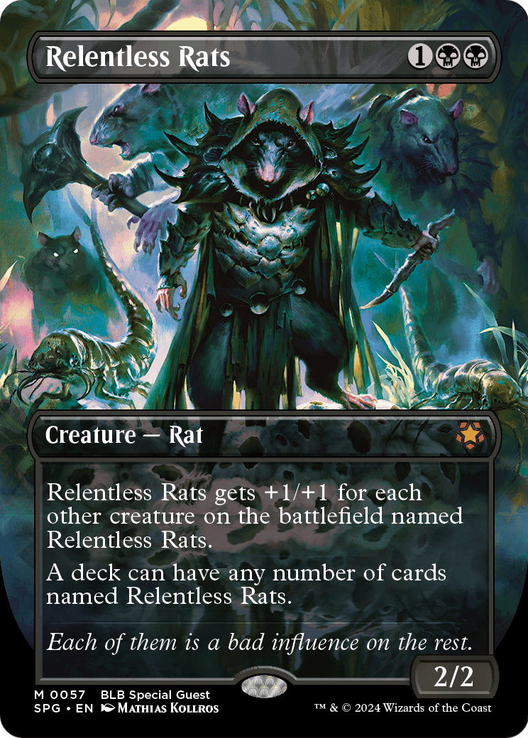 Relentless Rats (Borderless) (SPG-057) - Special Guests Foil