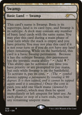 Swamp (256) (Full-Text Lands) (SLD-256) - Secret Lair Drop Foil