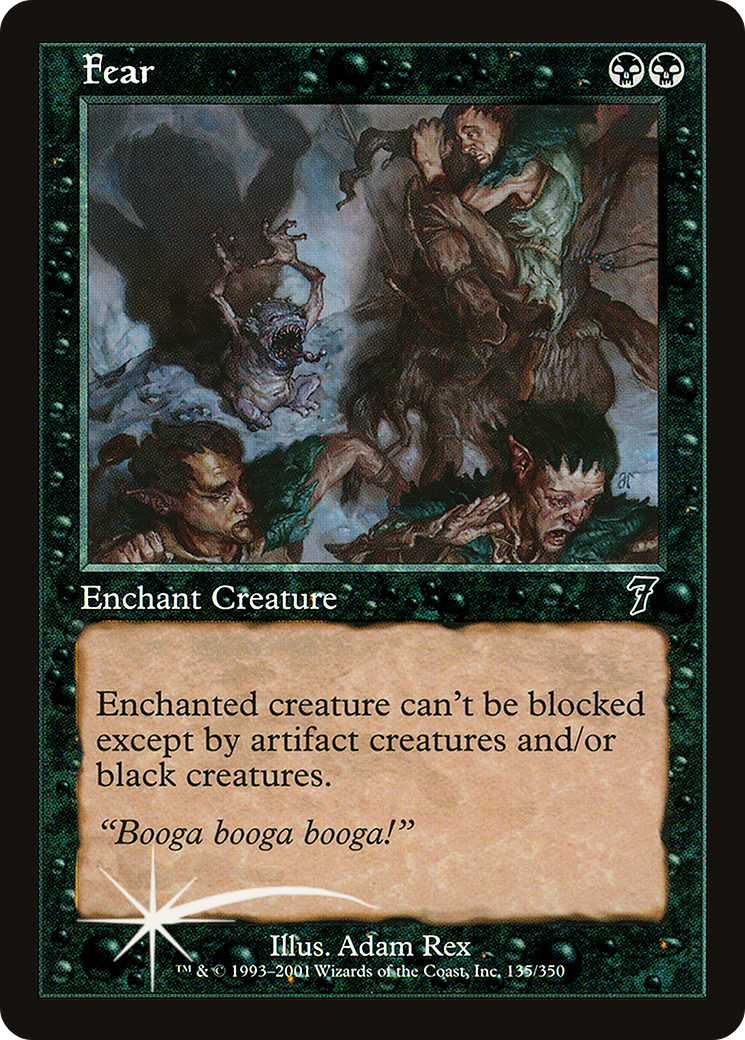 Fear (7ED-135★) - 7th Edition Foil
