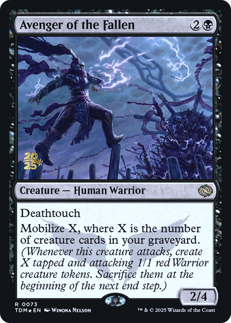 Avenger of the Fallen (PRE-073) - Prerelease Cards Foil