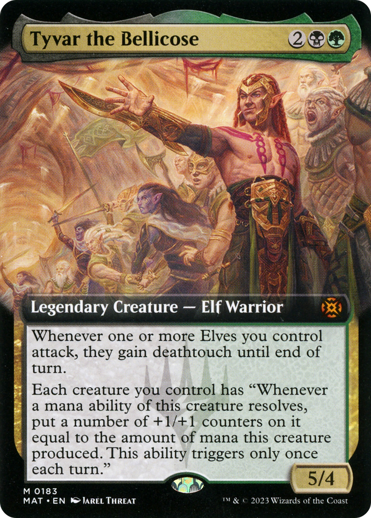 Tyvar the Bellicose (Extended Art) (MAT-183) - March of the Machine: The Aftermath: (Extended Art) Foil