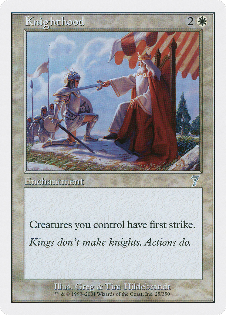 Knighthood (7ED-025) - 7th Edition Foil