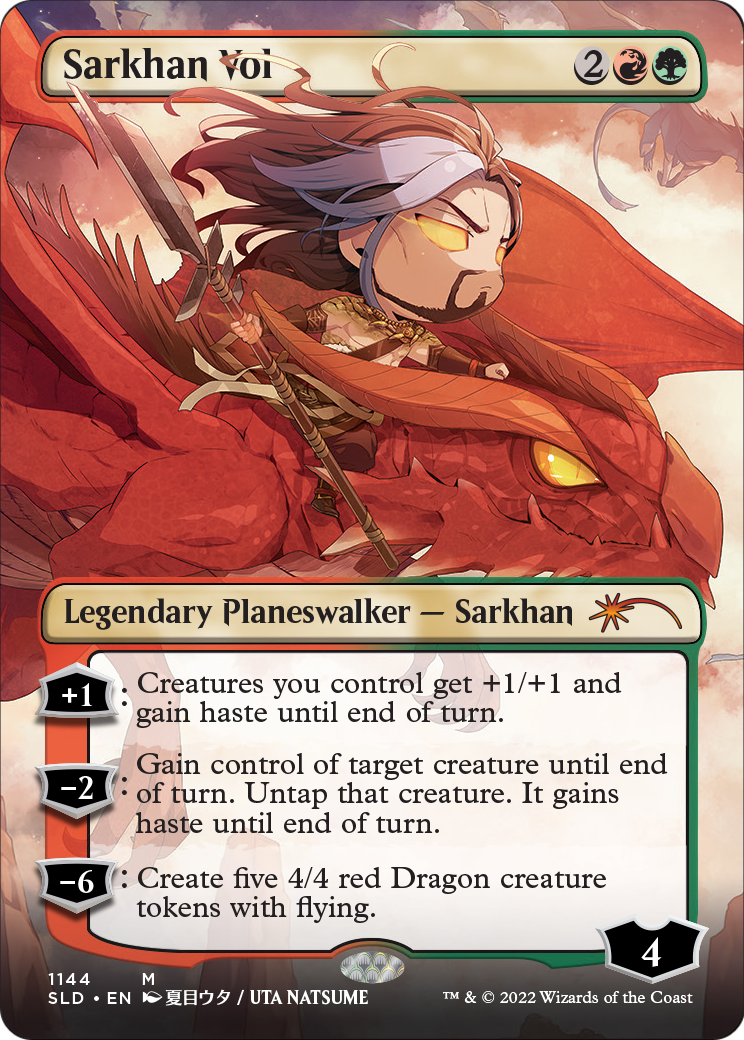 Sarkhan Vol (Borderless) (SLD-1144) - Secret Lair Drop Foil