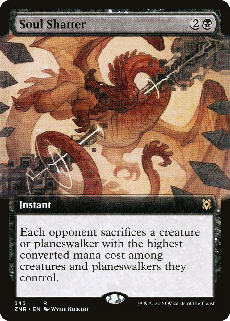 Soul Shatter (Extended Art) (ZNR-345) - Zendikar Rising: (Extended Art) Foil