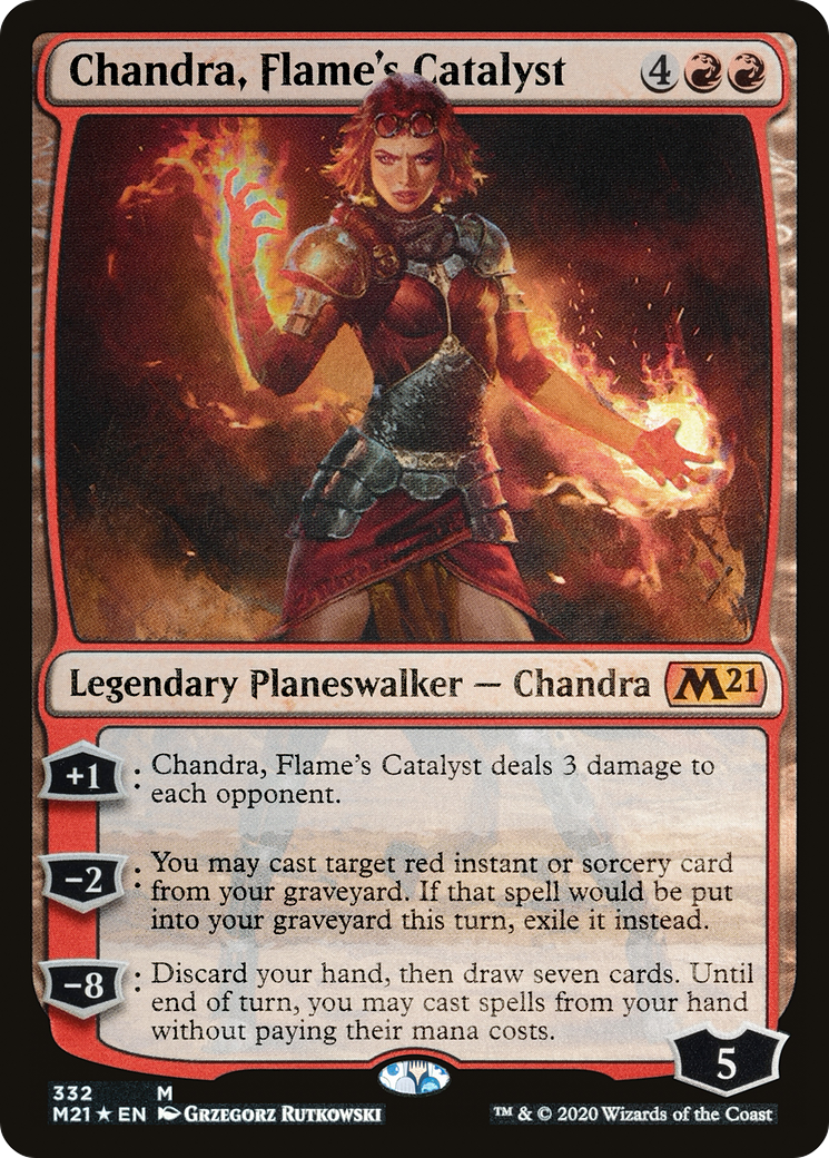 Chandra, Flame's Catalyst (M21-332) - Core Set 2021 Foil