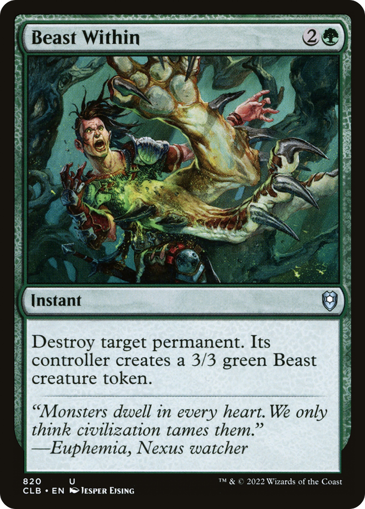 Beast Within (CLB-820) - Commander Legends: Battle for Baldur's Gate