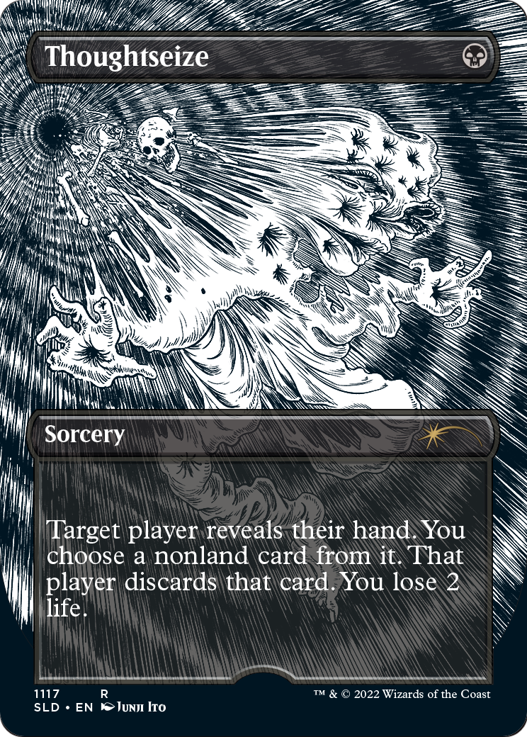 Thoughtseize (Borderless) (SLD-1117) - Secret Lair Drop