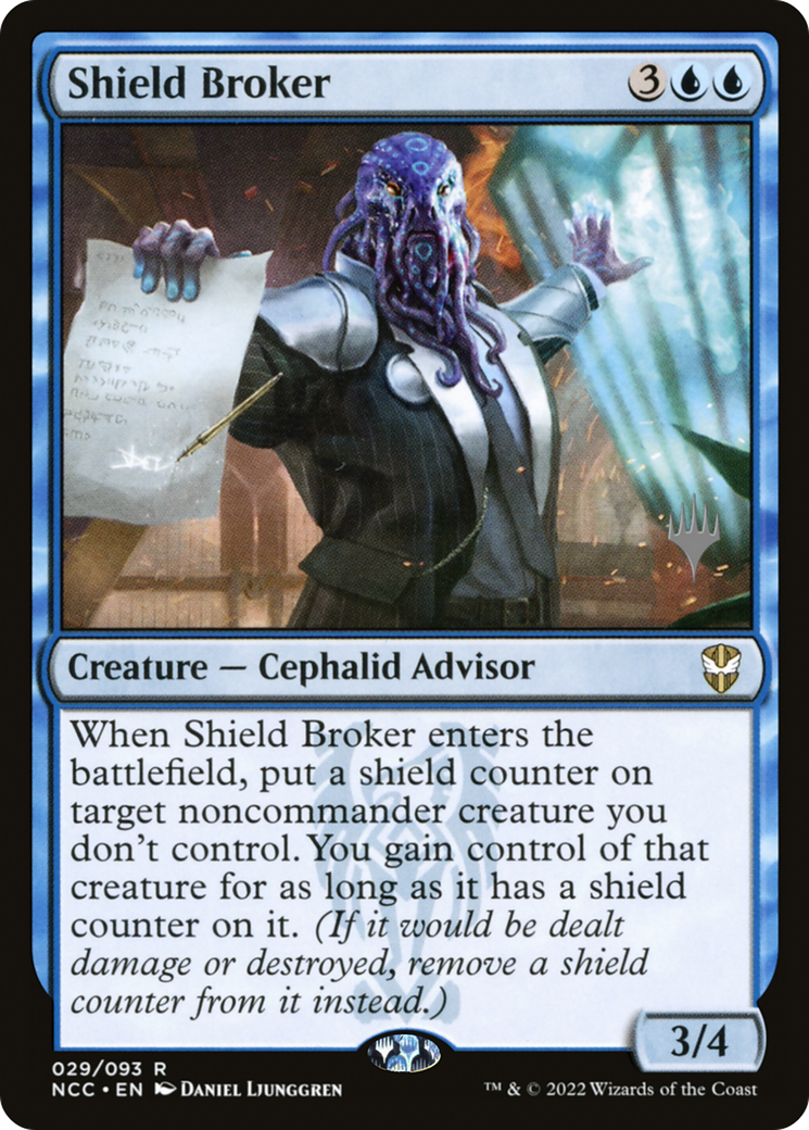 Shield Broker (PPSNC-029) - New Capenna Commander Promos Foil