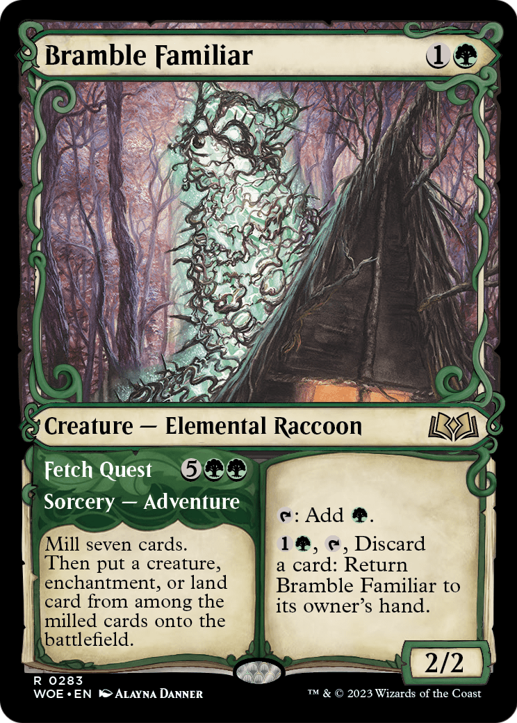 Bramble Familiar (Showcase) (WOE-283) - Wilds of Eldraine: (Showcase) Foil