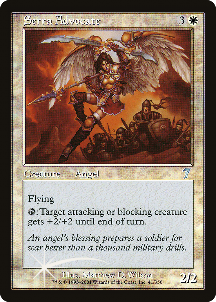 Serra Advocate (7ED-41★) - 7th Edition Foil